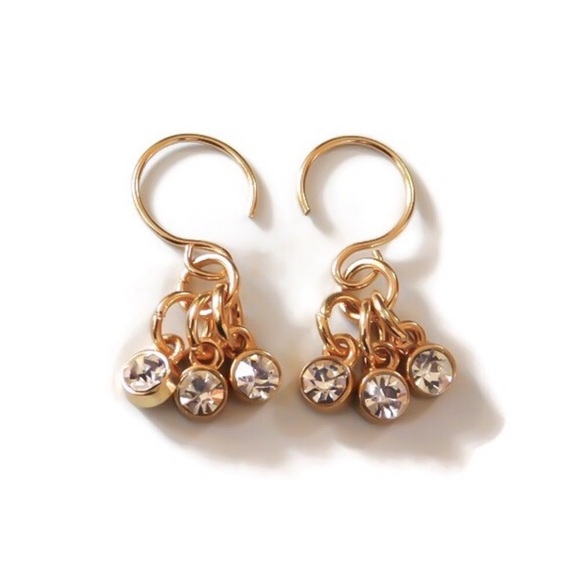 Jewelry - New! Swarovski Crystal Drop Gold Filled Earrings